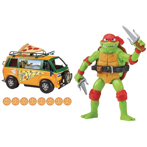 TEENAGE MUTANT NINJA Turtles - Pizza Van & Turtles - Raphael Basic Figure von TEENAGE MUTANT NINJA