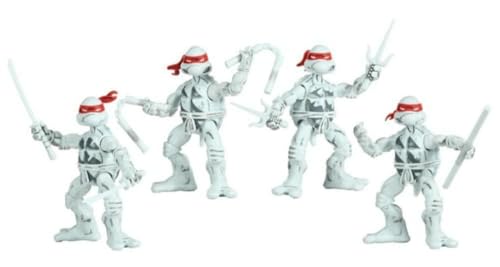 Teenage Mutant Ninja Turtles Playmates Toys B&W Comicbuch-Serie, 4er-Pack von TEENAGE MUTANT NINJA