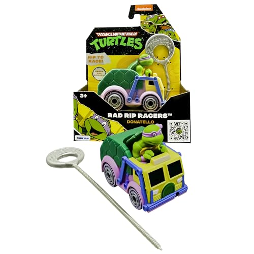 Teenage Mutant Ninja Turtles TMNT Donatello | Rad Rip Racers, Actionfahrzeug, Klassische Ausgabe, Spielzeug und Geschenke für Kinder ab 3 Jahren von TEENAGE MUTANT NINJA