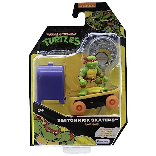 Teenage Mutant Ninja Turtles TMNT Raphael Mutant Mayhem Switch Kick Skater, Rot, Spielzeug & Geschenke für Kinder ab 3 Jahren von TEENAGE MUTANT NINJA