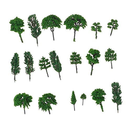 TEHAUX 140 STK Baummodell Kiefernbaum-dekor Schuppenbäume Architekturmodellbaum Landschaft Kiefern Miniaturbäume Sandkasten-miniaturen Spielzeugbäume Modell Baumschmuck Plastik Green von TEHAUX