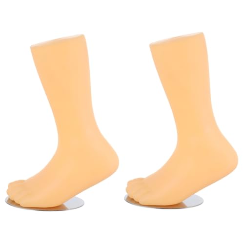 TEHAUX 2 STK Kinderfußmodell Sandale Kinderfüße Socken Steht Klare Schuhanzeige Strumpfhalterständer Sockenhalter Displayhalter Für Babyschuhe Anzeige Von Kleinkindfüßen Pe Beige von TEHAUX