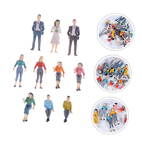 TEHAUX 20 STK vorbildlicher Mann bemalte Figuren winzige Menschen bemalte Miniaturen Mini-Züge miniaturfiguren miniaturen Figuren bemalte Modelle Figurenmodelle aus Kunststoff Plastik. von TEHAUX