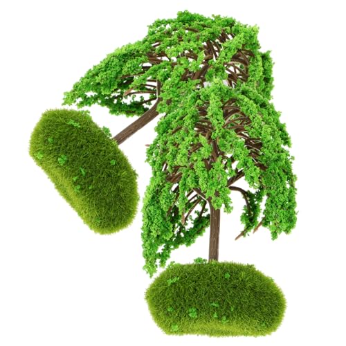 TEHAUX 2st Baummodell Sandtisch-zubehör Pflanzenmodell-schmuck Bäume Für Landschaft DIY Bäume Miniatur-dioramenbäume Miniaturbaum Mini-Pflanzen Miniatur Gefälschter Baum Kiefern Plastik von TEHAUX