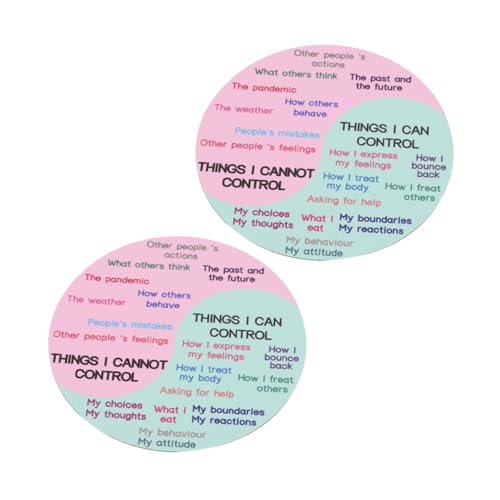 TEHAUX 2st Emotion-Rad-Aufkleber Dekorative Gefühlsaufkleber Dekorativer Aufkleber Für Den Gefrierschrank Emotionsdiagramm-Aufkleber Laptop-gefühl-Rad-Aufkleber Bunte Aufkleber PVC-Gummi von TEHAUX