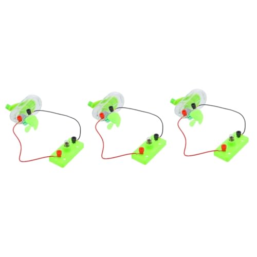 TEHAUX 3 Sets Handgenerator Stromgenerator Kurbelstrom Set Handkurbelgenerator Manueller Generator Spielzeug Wissenschaftliche Experimente Für DIY Lernspielzeug Motor von TEHAUX