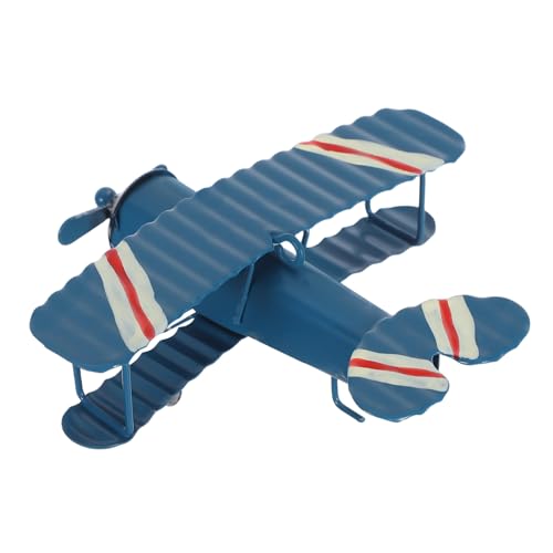 TEHAUX 3 Stück Vintage Flugzeug Modell Metall Retro Airplane Ornament Handgefertigt Schreibtisch Deko Weihnachtsbaum Deko Blau Vintage Airplane Models Handicraft Model TEHAUX 3 Stück Vintage Flugzeug Modell Metall Retro Airplane Ornament Handgefertigt Schreibtisch Deko Weihnachtsbaum Deko Blau Vintage Airplane Models Handicraft Model von TEHAUX