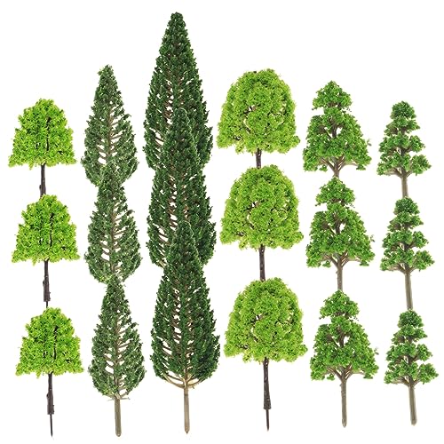 TEHAUX 30St Mikrolandschaftssimulationsbaum Mini-Landschaftsmodell Künstliche Mini-Dekor Baumschmuck Artificial Tree Miniaturbaum sandtisch DIY Modell Mini-Landschaftsdekor Plastik von TEHAUX