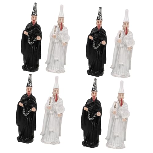 TEHAUX 8 STK Zubehör für Sandtische Mini-Todes-Actionfigur bemalte Modell-Totenfigur Miniaturfigur Halloween Dekoration pädagogische Spiele gruselige Statue Halloween-Horrorelemente Harz von TEHAUX