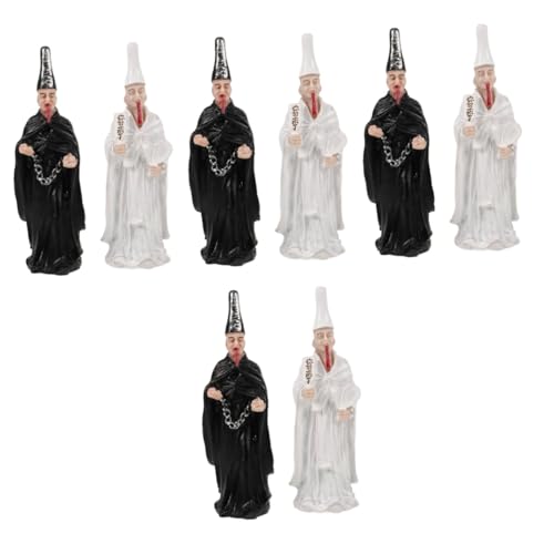 TEHAUX 8 STK Zubehör für Sandtische Miniaturen bemalte Modell-Totenfigur Miniaturszenen Tod Halloween Dekoration pädagogische Spiele Harzfiguren zum Basteln religiöse Statuen Todesfigur von TEHAUX