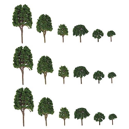 TEHAUX 96 STK Mikrolandschaftssimulationsbaum kleine Diorama-Bäume Mini-Landschaftsdekor Mini-Spielzeugbäume Artificial Tree Miniaturbaum künstlicher Baum Sandtisch-Zubehör Plastik von TEHAUX