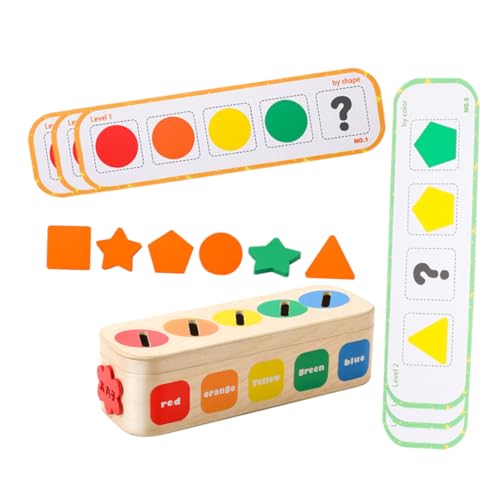 TEHAUX Montessori Holzspielzeug Form Farbensortierer Interaktives Lernspielzeug für Kleinkinder Fördert Feinmotorik Farberkennung Geometrische Formen Pädagogisches Steckspielzeug TEHAUX Montessori Holzspielzeug Form Farbensortierer Interaktives Lernspielzeug für Kleinkinder Fördert Feinmotorik Farberkennung Geometrische Formen Pädagogisches Steckspielzeug von TEHAUX