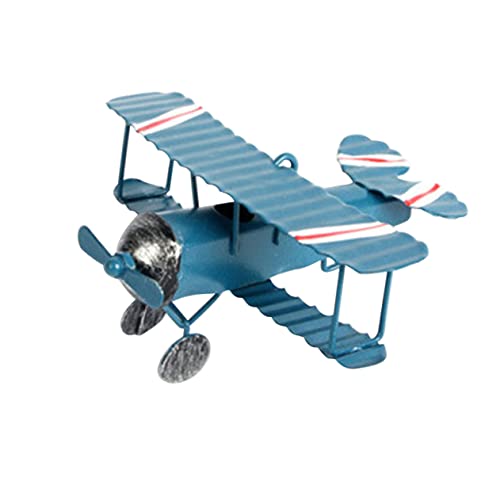 TEHAUX Vintage Dekoratives Flugzeugmodell Aus Retro Wrought Iron Miniatur Flugzeug Zum Hängen Für Luftfahrtliebhaber Büro Dekoration Weihnachtsbaum Ornament von TEHAUX