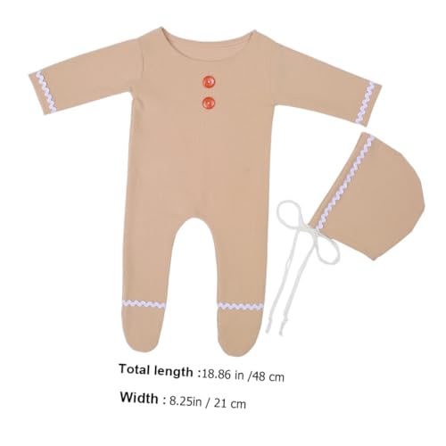 TEHAUX Weihnachtlicher Einteiler mit Langarm und Mütze Neugeborenen Fotografie Outfit Weicher Baumwollstrampler für Jungen und Mädchen Komfortabel Hautfreundlich Vielseitig für Xmas Party TEHAUX Weihnachtlicher Einteiler mit Langarm und Mütze Neugeborenen Fotografie Outfit Weicher Baumwollstrampler für Jungen und Mädchen Komfortabel Hautfreundlich Vielseitig für Xmas Party von TEHAUX
