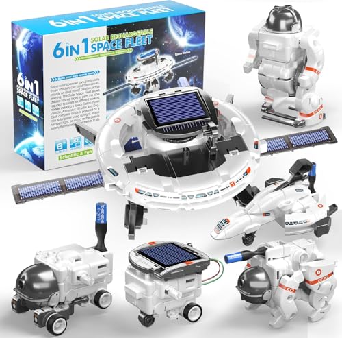 STEM Projects for Kids Ages 8-12, Science Kits for Boys 8-14, 6-in-1 Solar Robot Space Toys Building Science Kits Gifts for 7 8 9 10 11 12 13 Year Old Boys Girls Teen von TEMI