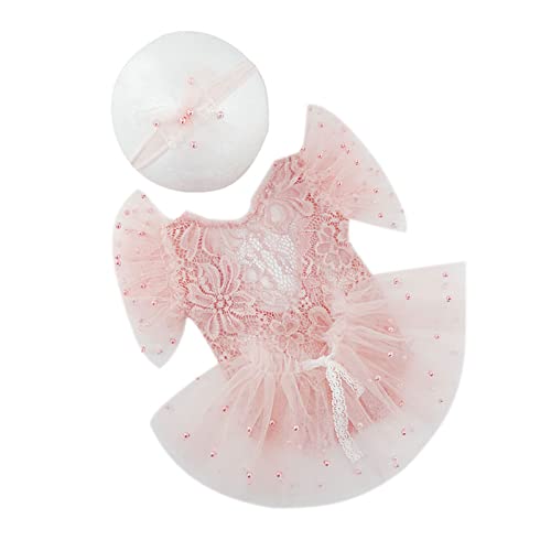 Foto-Shooting-Requisiten für Babys, Mädchen, 0–6 Monate, Kopfschmuck und Tüll, Tutu, Overall, Partykleid, Kleidung, Neugeborenen-Outfit für Jungen Foto-Shooting-Requisiten für Babys, Mädchen, 0–6 Monate, Kopfschmuck und Tüll, Tutu, Overall, Partykleid, Kleidung, Neugeborenen-Outfit für Jungen von TEMOOUES