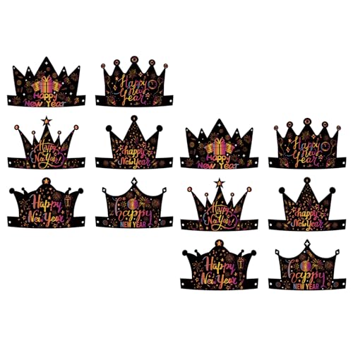 TEMOOUES 12 Stück Partyhut, buntes Papier für Silvester, Party-Dekorationen, Festivals, Feiern, Fotografien, buntes Papier TEMOOUES 12 Stück Partyhut, buntes Papier für Silvester, Party-Dekorationen, Festivals, Feiern, Fotografien, buntes Papier von TEMOOUES