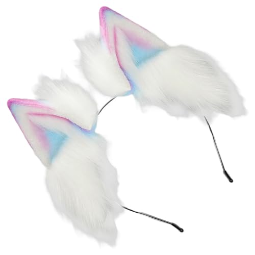 TEMOOUES Anime Cosplays Plüsch-Katzenohr-Stirnbänder, verstellbar, weiche Farbverläufe, Kostüm-Haar-Accessoire für Halloween, Party, Alltag, Halloween-Kostüm, Stirnbänder TEMOOUES Anime Cosplays Plüsch-Katzenohr-Stirnbänder, verstellbar, weiche Farbverläufe, Kostüm-Haar-Accessoire für Halloween, Party, Alltag, Halloween-Kostüm, Stirnbänder von TEMOOUES