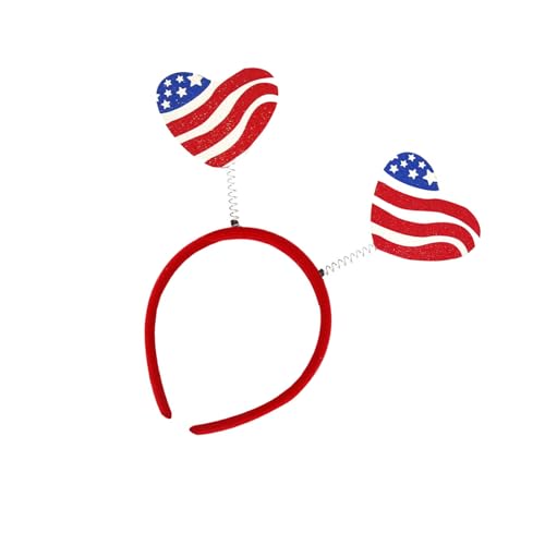 TEMOOUES Haarschmuck mit Unabhängigkeitstags-Motiv, 4. Juli, modisches Haarschmuck, Kostüm, Kopfschmuck für festliche Veranstaltungen, patriotisches Kostümzubehör TEMOOUES Haarschmuck mit Unabhängigkeitstags-Motiv, 4. Juli, modisches Haarschmuck, Kostüm, Kopfschmuck für festliche Veranstaltungen, patriotisches Kostümzubehör von TEMOOUES