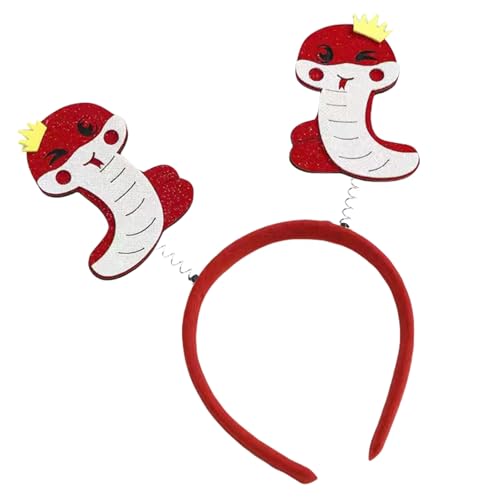 TEMOOUES Modisches Schlangen-Stirnband mit Schleifen, Cosplay-Kostüm, Kopfschmuck, Party-Kopfbedeckung für Neujahrspartys und Festivals, Events, Schlangen-Designs TEMOOUES Modisches Schlangen-Stirnband mit Schleifen, Cosplay-Kostüm, Kopfschmuck, Party-Kopfbedeckung für Neujahrspartys und Festivals, Events, Schlangen-Designs von TEMOOUES