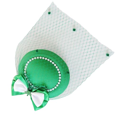 TEMOOUES StPatricks Day Zylinderhut-Haarspange für Damen, Karneval, Party, Versammlung, Fascinator, Hut für irische Nationalfeier, Haardekoration TEMOOUES StPatricks Day Zylinderhut-Haarspange für Damen, Karneval, Party, Versammlung, Fascinator, Hut für irische Nationalfeier, Haardekoration von TEMOOUES