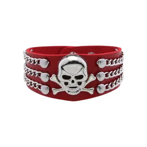 TEMOOUES Totenkopf-Metall, gefertigt für diejenigen, die Rock und Gothic Fashion Statement-Stücke schätzen, stilvolle Outfits, Party-Accessoire TEMOOUES Totenkopf-Metall, gefertigt für diejenigen, die Rock und Gothic Fashion Statement-Stücke schätzen, stilvolle Outfits, Party-Accessoire von TEMOOUES