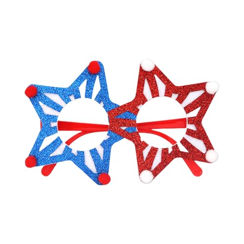 TEMOOUES Unabhängigkeitstag-Flagge, Drucke, Brille, rot, blau und weiß, für 4. Juli, Party-Dekoration, patriotisches Foto TEMOOUES Unabhängigkeitstag-Flagge, Drucke, Brille, rot, blau und weiß, für 4. Juli, Party-Dekoration, patriotisches Foto von TEMOOUES