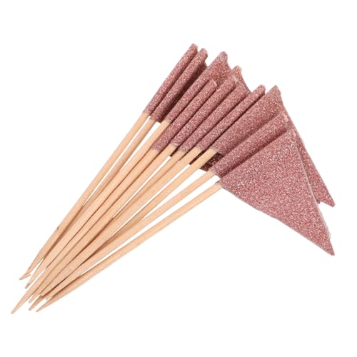 TEMPNAP 12 Stück Teiliges Party Food Flag Picks Dreieckige Cake Topper in Roségold Stabile Dessert und Obstdekorationsstäbchen für Geburtstagsfeiern Hochzeiten und Vielseitige Anlässe TEMPNAP 12 Stück Teiliges Party Food Flag Picks Dreieckige Cake Topper in Roségold Stabile Dessert und Obstdekorationsstäbchen für Geburtstagsfeiern Hochzeiten und Vielseitige Anlässe von TEMPNAP