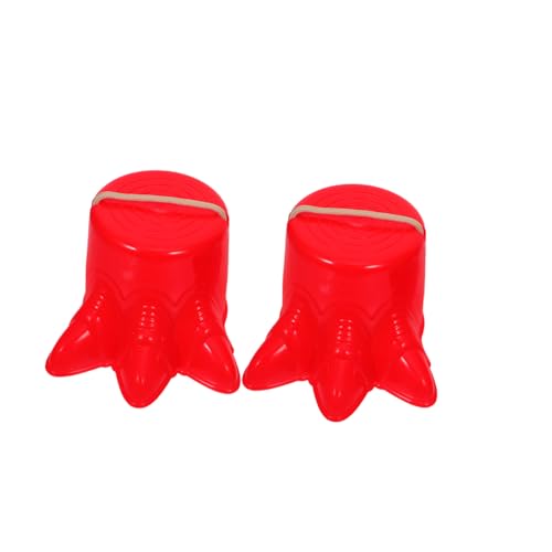 TEMPNAP 2 Stück Stelzenschuhe für Krallenform Robustes Kunststoffspielzeug für Gleichgewichtstraining und Sensorische Entwicklung Geeignet für Garten und Outdoor Spiel Rot TEMPNAP 2 Stück Stelzenschuhe für Krallenform Robustes Kunststoffspielzeug für Gleichgewichtstraining und Sensorische Entwicklung Geeignet für Garten und Outdoor Spiel Rot von TEMPNAP