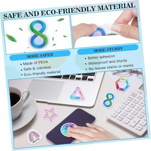 TEMPNAP 6 Stück Teiliges Bunte Strukturierte Calm Stickers für Stressabbau Taktile Beruhigungsaufkleber Selbstklebend Vielseitig Einsetzbar für Handy Laptop Büro und Zuhause Geeignet für TEMPNAP 6 Stück Teiliges Bunte Strukturierte Calm Stickers für Stressabbau Taktile Beruhigungsaufkleber Selbstklebend Vielseitig Einsetzbar für Handy Laptop Büro und Zuhause Geeignet für von TEMPNAP
