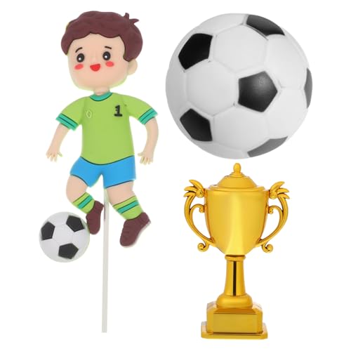 TEMPNAP Fußball Geburtstagstorten Dekorationen mit Leuchtenden Farben Fußball Motiv Tortenstecker Kompatibel für Verschiedene Kuchen Kreatives Design für Sportparty TEMPNAP Fußball Geburtstagstorten Dekorationen mit Leuchtenden Farben Fußball Motiv Tortenstecker Kompatibel für Verschiedene Kuchen Kreatives Design für Sportparty von TEMPNAP