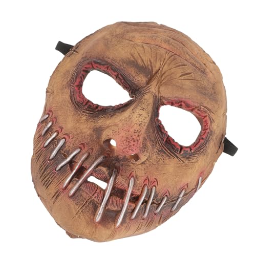 TEMPNAP Horrormaske Gruselige Masken Für Erwachsene Geister Gruselige Halloweenkostüme Kopf Realistischer Sensenmann Cosplay Requisite Gesichtsmaske N Masken TEMPNAP Horrormaske Gruselige Masken Für Erwachsene Geister Gruselige Halloweenkostüme Kopf Realistischer Sensenmann Cosplay Requisite Gesichtsmaske N Masken von TEMPNAP