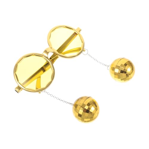 TEMPNAP Lustige Party Sonnenbrille Retro Discokugel Design aus Kunststoff Vintage Brille für Erwachsene Unisex Accessoire für Themenpartys Junggesellenabschiede und Festivals TEMPNAP Lustige Party Sonnenbrille Retro Discokugel Design aus Kunststoff Vintage Brille für Erwachsene Unisex Accessoire für Themenpartys Junggesellenabschiede und Festivals von TEMPNAP