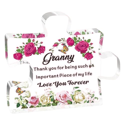 Elegantes Geburtstagsgeschenk mit Gravur, Acryl-Block, Puzzleteil, 10 x 8 cm, von der Tochter Elegantes Geburtstagsgeschenk mit Gravur, Acryl-Block, Puzzleteil, 10 x 8 cm, von der Tochter von TENYELE