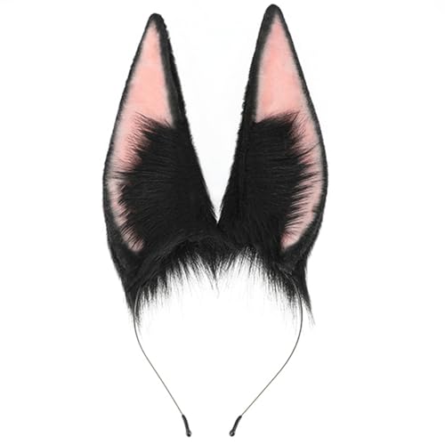 TERNCOEW Anime Puppy Ears Headband Hairhoop Handmade Halloween Cosplay Headpiece Headdress von TERNCOEW