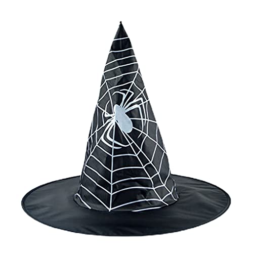 TERNCOEW Halloween Fledermausnetz Totenkopf Kegel Hexenhut Party Cosplay Festival Maskerade Verkleiden Hut Halloween Geschenke von TERNCOEW