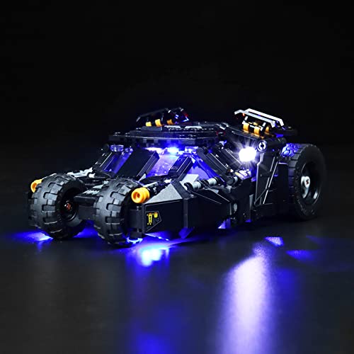 LED Beleuchtungsset für Lego 76239 DC Batman Super Heroes Batmobile Tumbler Modell, Licht-Set Kompatibel Mit Lego 76239 Batman Batmobile Tumbler Bausteinen Modell(Nicht Enthalten Modell) von TETK