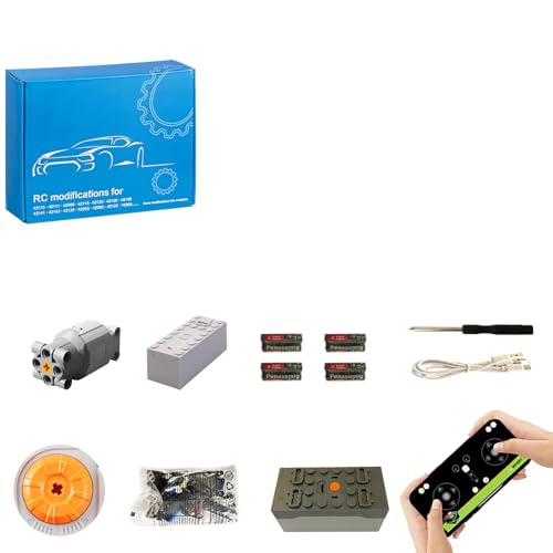 TETK Motor und Fernbedienung Kit, Fernbedienung und APP Anpassungsgeschwindigkeit, kompatibel mit Lego 75955 (Modell Nicht enthalten) von TETK