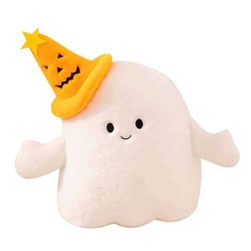 TETSMG Halloween-Geisterkissen, Niedlich Gruselige Kissen Puppe, Halloween Geist Kissen, Halloween Geister Plüschtier, Halloween Ghost Plush für Halloween Deko Innen, Kinder (C) von TETSMG