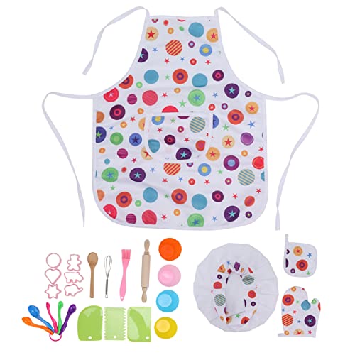 Kids Cooking Set Educational Toy Cloth and Odorless Plastic, Easy to Clean Kids Baking Toy for Children Aged 3+, Fun Learning Playset for Cooking and Baking Enthusiasts von TEUOPIOE