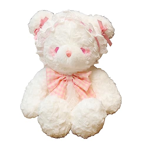 Plush Animal Doll 45cm Super Soft Comfortable Touch Cute Stuffed Animal Toy for Kids Plush Toy (Pink Bear) von TEUOPIOE