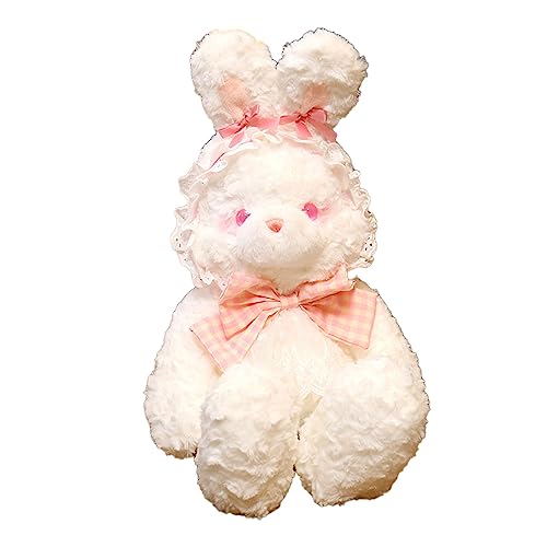 Plush Animal Doll 45cm Super Soft Comfortable Touch Cute Stuffed Animal Toy for Kids Plush Toy (Pink Bunny) von TEUOPIOE