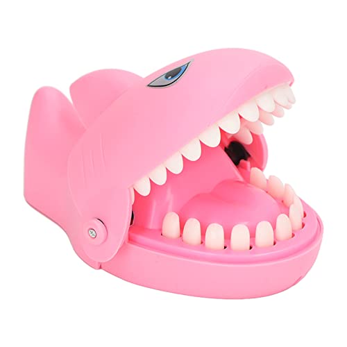 TEUOPIOE Crocodiledentist Game Alligator Zähne Spiel Hai Zahnarzt Spielzeugstress Relief Interaktives Finger Bitchen Spiel für Kinder und Erwachsene lustige Eltern -Kinder -Aktivität für (Rosa) von TEUOPIOE