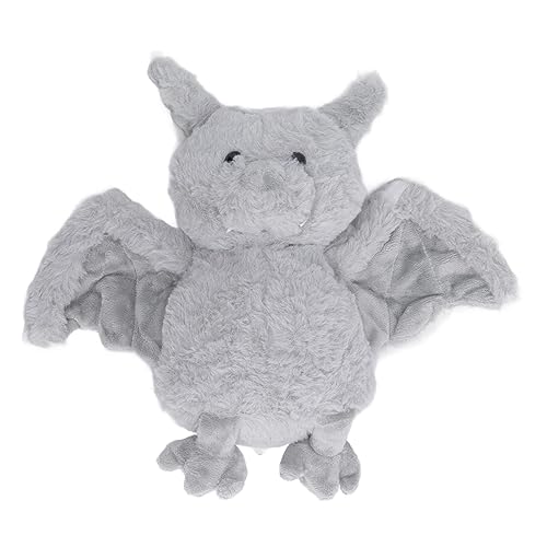 TEUOPIOE Halloween-Fledermaus-Plüschtier, weiche, hautfreundliche Fledermauspuppe, vielseitige schöne Fledermaus-Dekoration für Kinder (Light Gray) von TEUOPIOE