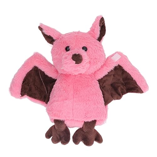 TEUOPIOE Halloween-Fledermaus-Plüschtier, weiche, hautfreundliche Fledermauspuppe, vielseitige schöne Fledermaus-Dekoration für Kinder (Pink) von TEUOPIOE