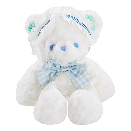 TEUOPIOE Plush Animal Doll 45cm Super Soft Comfortable Touch Cute Stuffed Animal Toy for Kids Plush Toy (Blue Bear) von TEUOPIOE