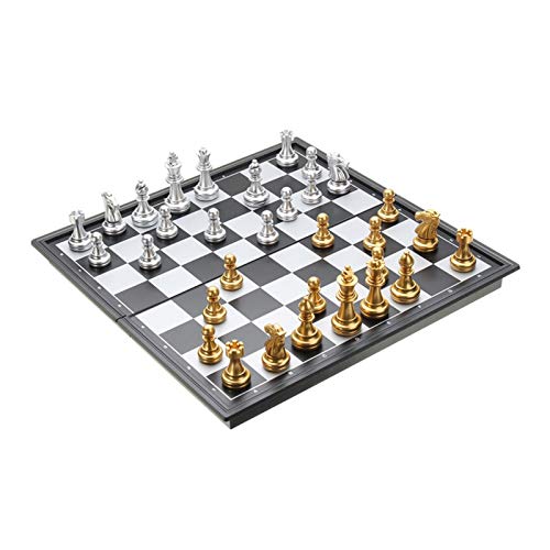 3 In1 Schachspiel Schachspiel Indoor Reiseschach Klappschachbrett Schachfiguren Chessman Internationale Schachfiguren von TEWTX7