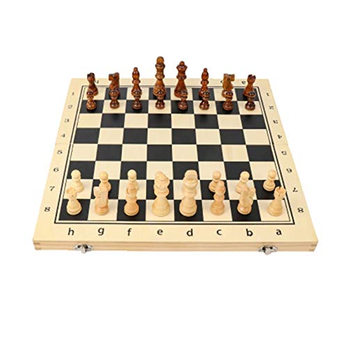 Faltbares Schachspiel, Schachbrettfiguren, Unterhaltungsbrettspiele, Internationale Schachfiguren/Länge 29 cm von TEWTX7