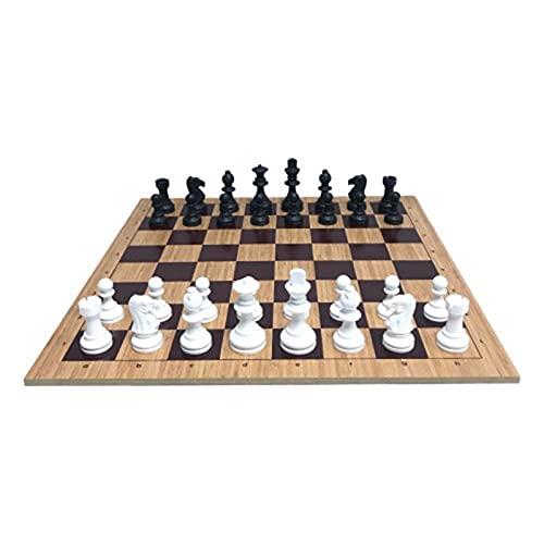 Internationales Schach Neue Schach-Holzböden Professionelles Schachspiel 50 x 50 cm Internationale Schachfiguren aus Holz von TEWTX7