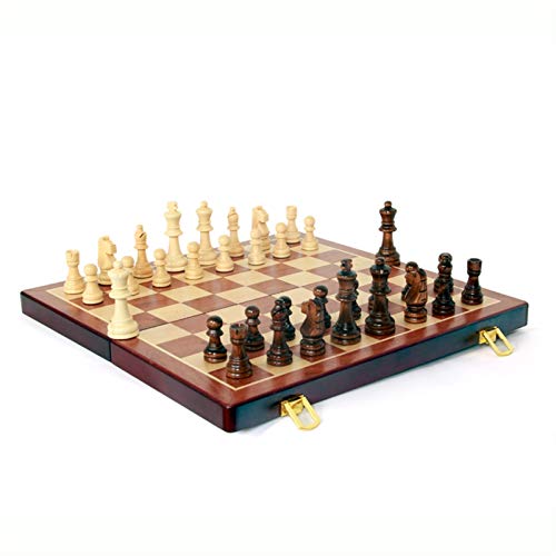 Internationales Schachspiel Holz Klappschachspiel Schachspiel Klappbrett Schachspiel Internationale Schachfiguren von TEWTX7